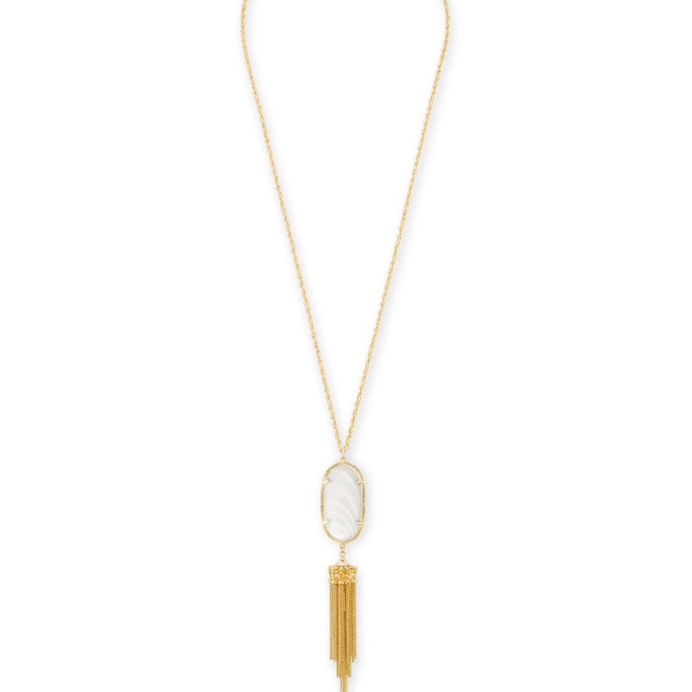 Kendra Scott Rayne Necklace In White Pearl